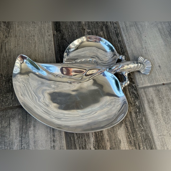 Vintage Bruce Fox Designs Cast Aluminum LargeLobster Seafood Serving Dish